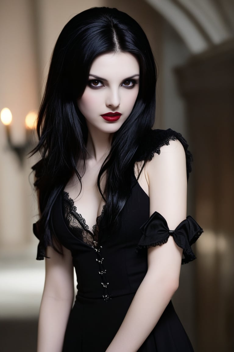 woman, female vampire, black hair,sexy