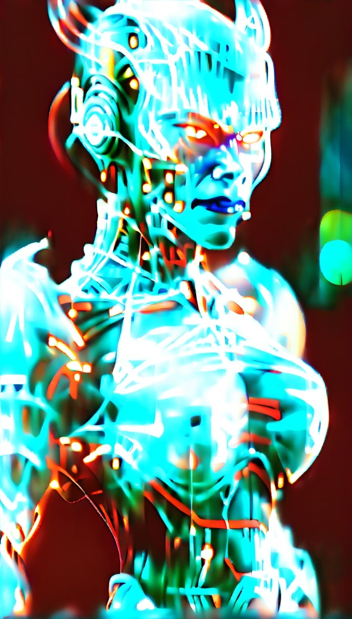 (8k, RAW photo, highest quality), hyperrealistic, intricate abstract, intricate artwork, abstract style, hauntingly, (((cyborg:demon girl:2))), alarming, metallic tendrils entwined, fearsome, emitting an ethereal glow, frightening, harnessing the power of the cosmos, (intricate details), hdr, (intricate details, hyperdetailed:1.2), cinematic shot, extremely high-resolution details, photographic, realism pushed to extreme, fine texture, incredibly lifelike
 dark theme
,Mallu women