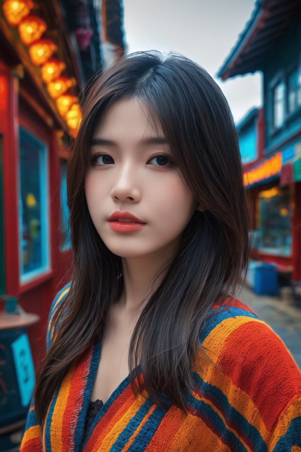 HUBGGIRL,1girl, Extremely beautiful girl,

HDR, Vibrant colors, surreal, highly detailed, masterpiece, ultra high res, high contrast, mysterious, cinematic, Film style