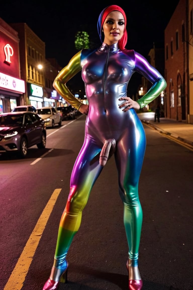 BBQ femboy Mistresses  wearing  rainbow dark  shiny   satin Longest Biggest Zipper dres suit  , Hijab rainbow,with her submissive femboy wearing rainbows  leggings satin suit sucking her rainbow futa,on the street among  ordinary people  at night  ,  rainbow leader, evil 🙈, 🙈, edited, night club , normal eyes ,  extreme_muscles,masterpiece ، Hijab rainbow, rainbow_blitz_(mlp),rainbow_dash_(mlp) ,porn,masterpiece,kafka,large flac-futa,flac-futa,futa,realistic