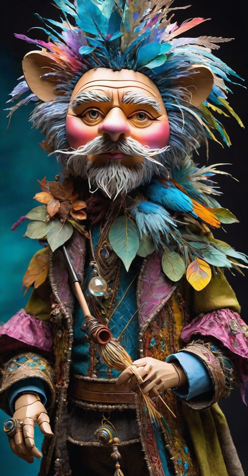 create a breathtaking and mind-blowing  puppet with extraordinary details and vibrant pastel colors. Envision this puppet with a level of intricacy that captivates the imagination. Strive for a smooth gloss finish to enhance the final 8k to 16k resolution. Draw inspiration from the artistic styles of Jean Baptiste Monge, Carne Griffiths, Michael Garmash, Seb Mckinnon, and Jeremy Mann. Let your creativity flow without limitations, exploring the realms of puppets. --testpfx