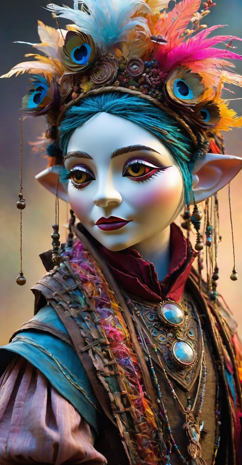 create a breathtaking and mind-blowing  puppet with extraordinary details and vibrant pastel colors. Envision this puppet with a level of intricacy that captivates the imagination. Strive for a smooth gloss finish to enhance the final 8k to 16k resolution. Draw inspiration from the artistic styles of Jean Baptiste Monge, Carne Griffiths, Michael Garmash, Seb Mckinnon, and Jeremy Mann. Let your creativity flow without limitations, exploring the realms of puppets. --testpfx