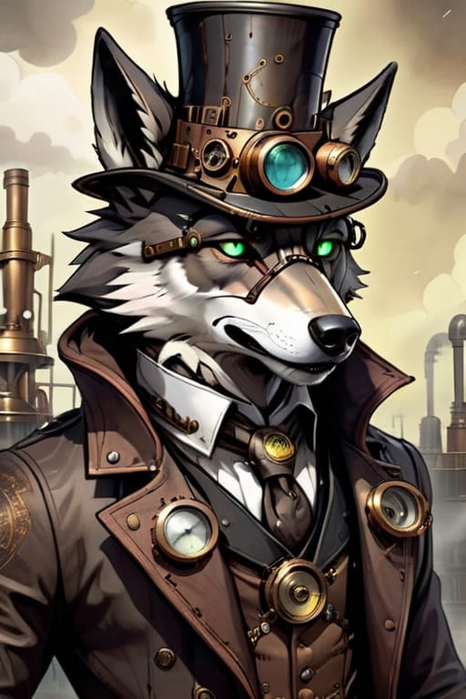 Steampunk wolf