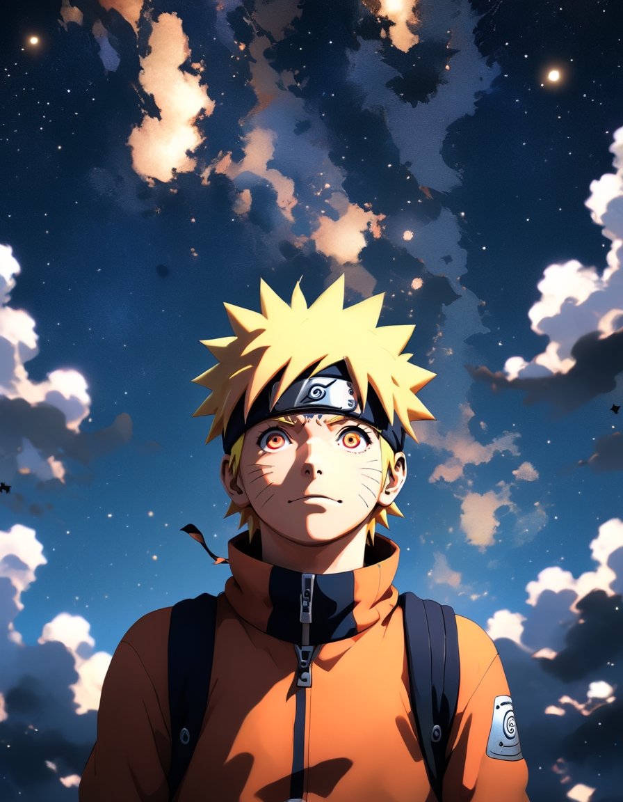  Naruto looking up at the stars