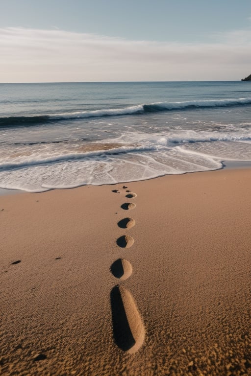 a beautiful and aesthetic photo of the beach, detailed and perfect 