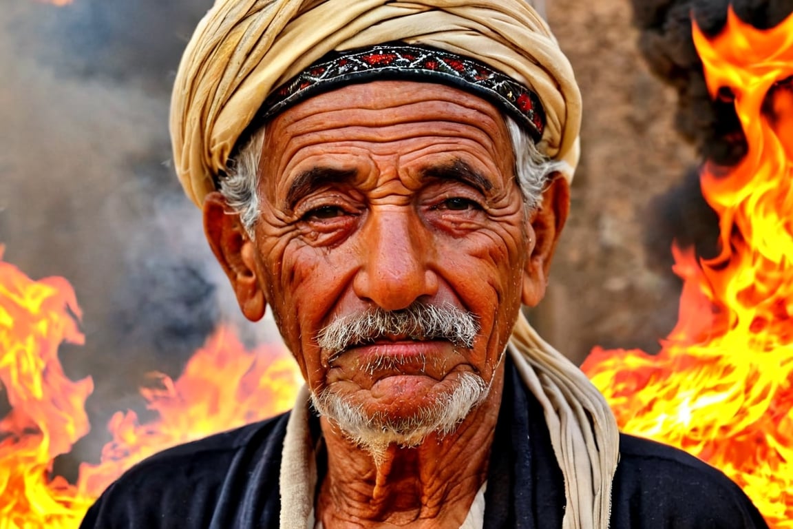 tunisian old man
,fire element