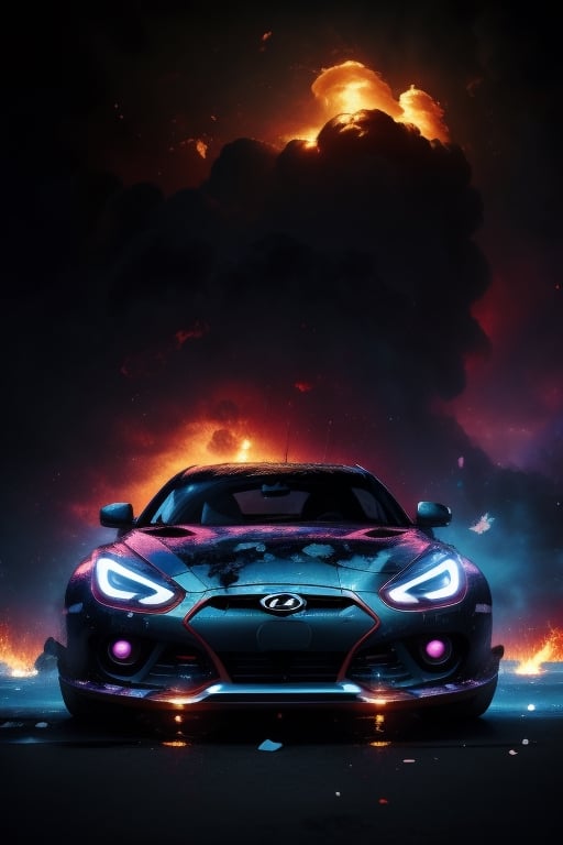 Grafitti, Fire & Ice, Thunder, Concept Cars, Hyundai , more Tuning, Neonlight, Fog, Spoiler, Rennstrecke, red rims, ,High detailed 