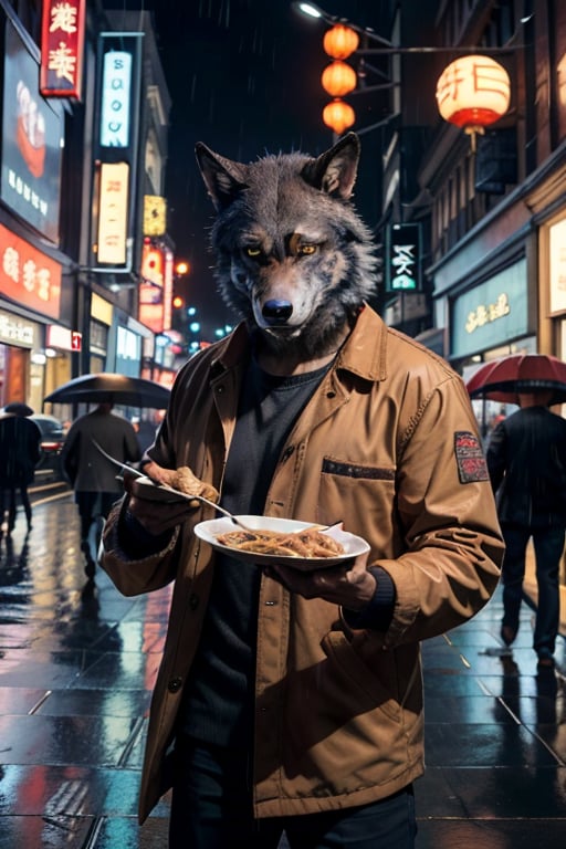 I saw werewolf with a Chinese menu in his hand
Walking through the streets of SoHo in the rain
He was looking for the place called Lee Ho Fooks
For to get a big dish of beef chow mein
Ah-hoo, werewolves of London
Ah-hoo