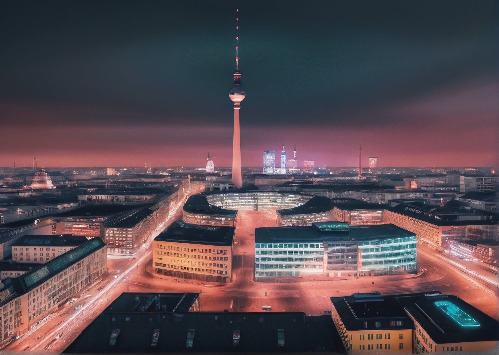 futuristic photography of Berlin