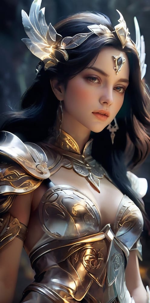 {(amidst destruction and magical chaos stands the closeup of the {female {arcane warrior}} BREAK(holding an {elemental spear}, {mage attire with intricate armored details}, long dark hair, {light colored tenacious gaze:1.5) where she stares at the viewer with a piercing gaze:1.5)}, {(best quality impressionist masterpiece:1.5)}, (ultra detailed face, ultra detailed eyes, ultra detailed mouth, ultra detailed body, ultra detailed hands, detailed clothes), (immersive background + detailed scenery), {symmetrical intricate details + symmetrical sharpen details}, {(aesthetic details + beautiful details + harmonic details)}