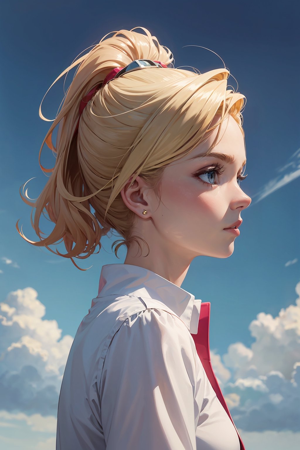 Margo Robbie as beautiful anime character, Toshihiro Kawamoto drawning style, front view, long shot, ultra detailed, 8K picture, high res, trending on artstation, sharp focus, intricate details