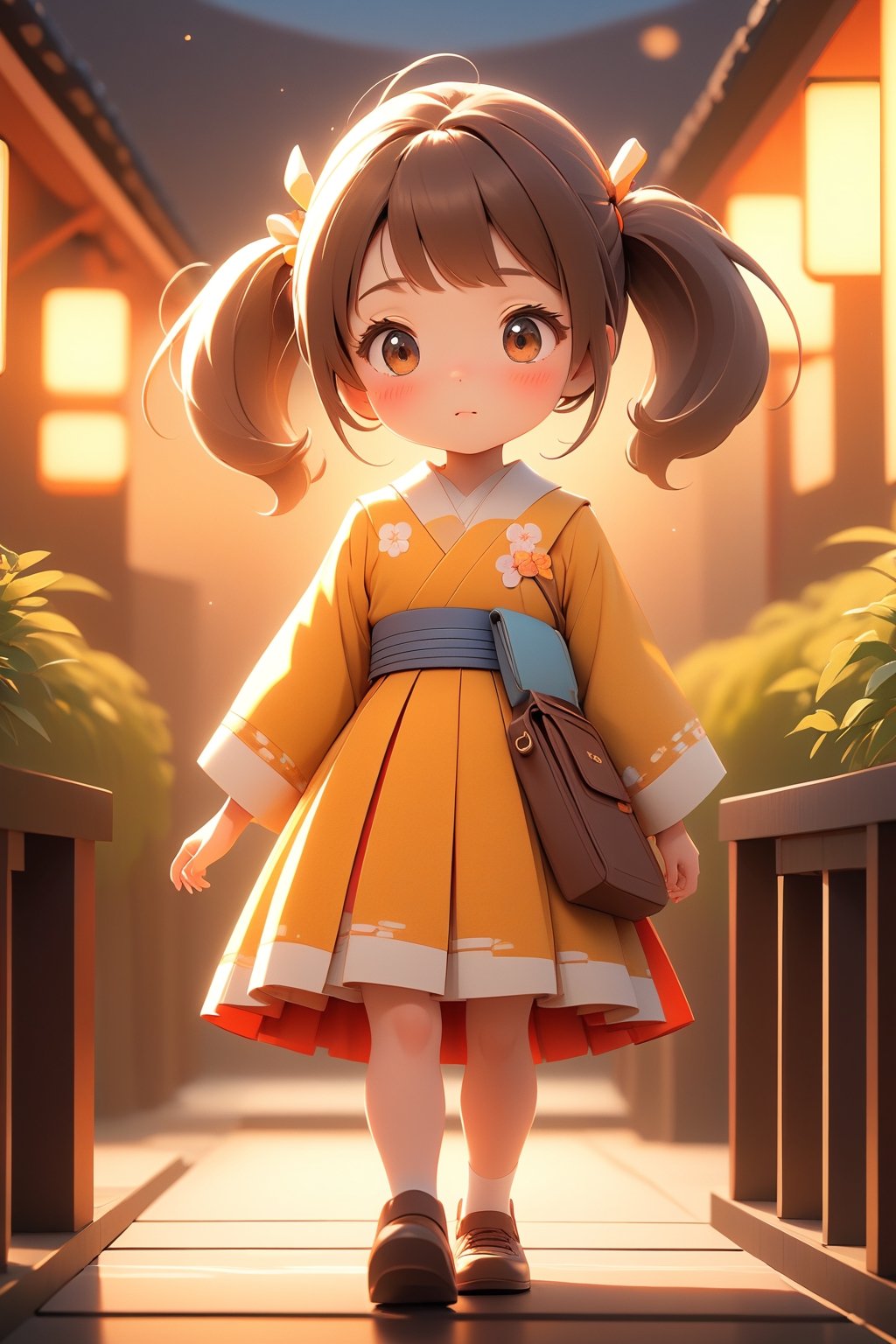 best quality, masterpiece, beautiful and aesthetic, vibrant color, Exquisite details and textures,  Warm tone, ultra realistic illustration,	(cute Japanese girl, 9year old:1.5), cute eyes, big eyes,	(a surprised look:1.3), classroom ambience, 	cinematic lighting, ambient lighting, sidelighting, cinematic shot,	siena natural ratio, children's body, anime style, 	head to toe,	dark brown bun hair,	wearing a school_uniform with short_skirt, 	ultra hd, realistic, vivid colors, highly detailed, UHD drawing, perfect composition, beautiful detailed intricate insanely detailed octane render trending on artstation, 8k artistic photography, photorealistic concept art, soft natural volumetric cinematic perfect light. 