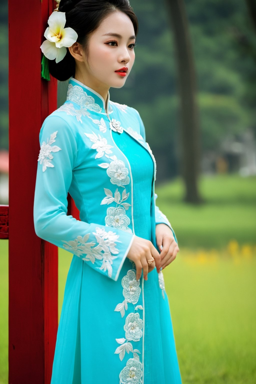 A VietNam girl in ao Dai.. 