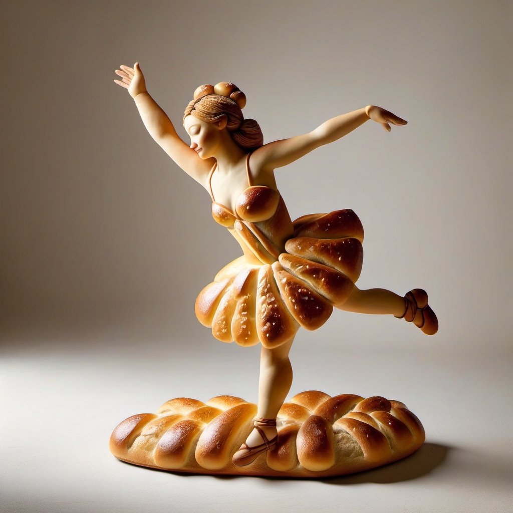 dance girl made of bread