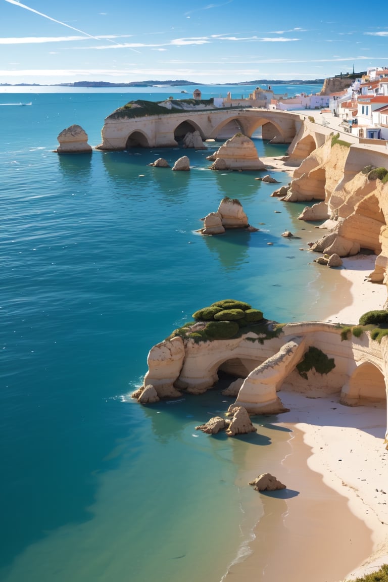 Leaning against the edge, Albufeira lagoon, Sesimbra, Portugal