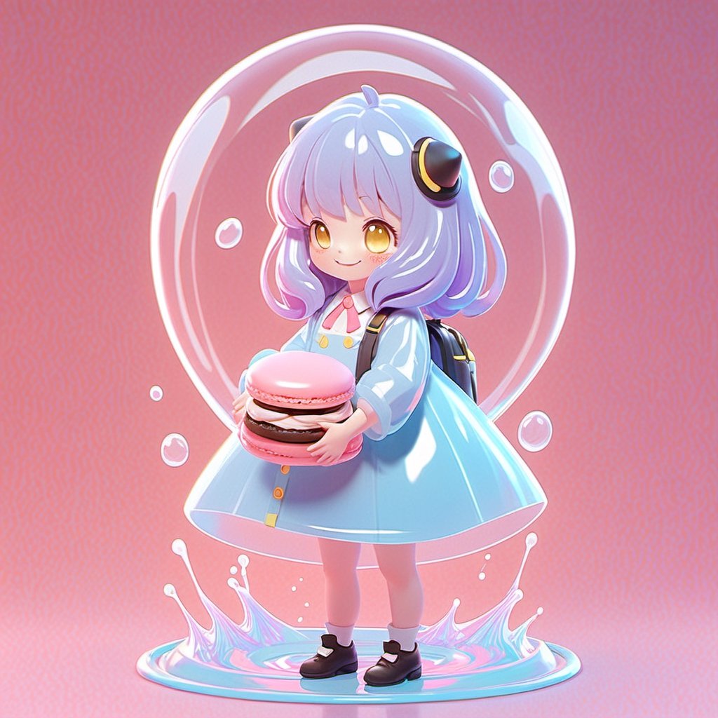 Generate a picture, (anya forger, anime, school girl outfit), look at viewer,smile.
a macaron color system, cute cartoon style, the whole body background is composed of delicate colors, pink, light blue, milky yellow and lavender, macarons, soft colors , operate the water splash to condense into luminous and transparent. Colorful round shape. 3d sculpture,blender. Rendering. Super realistic. 8K,chibi,powerdef,anya forger,spy x family