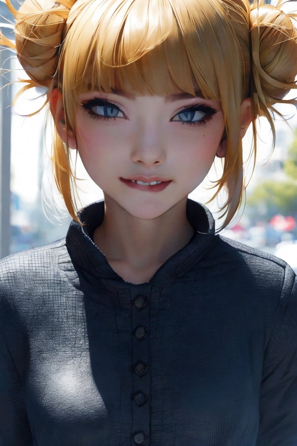 HimikoT, ultra detailed 8k cg, Toga Himiko, seductive, wide view , perfect eyes 