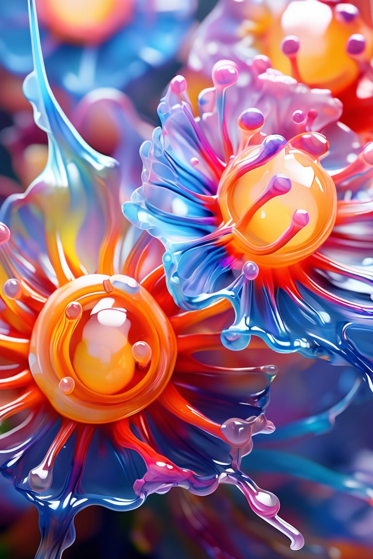 ek_game_3ffect, ek_ges1ba, close-up, Fugu, alcohol ink, masterpiece, best quality, unreal engine rendering, color vivid