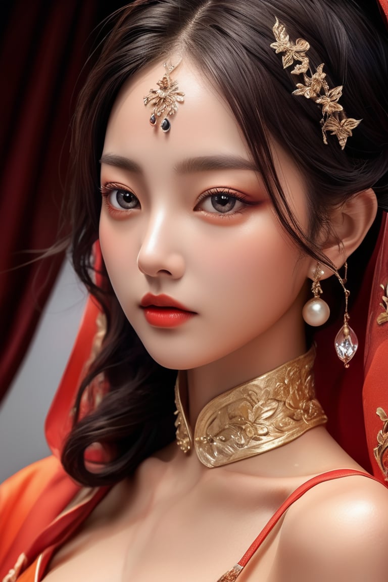 ((masterpiece)), ((best quality)), (((photo Realistic))), (portrait photo), (8k, RAW photo, best quality, masterpiece:1.2), (realistic, photo-realistic:1.3). Live-action movie. (full body:1.3) .Of all the creatures in Eastern mythology, one of the most outstanding is the gumiho (nine-tailed fox). A gumiho is not always a fox with nine tails; it may take on another form, often that of a beautiful woman to seduce men – and lure them to their death, kitsune, ((masterpiece)), ((best quality)), (((photo Realistic))), extremely detailed cg 8k wallpaper, bright colors, Dramatic light, dynamic angle, Beautiful, stunning, windy, high detail hair,(highly detailed eyes), (highly detailed facial features), lifelike texture, slender body, toned body, perfect face, slim athletic body, (cold attitude, eyeshadow, eyeliner:1.2), retro fantasy, hyper-realistic, amazing fine detail, rich colors, realistic texture, gorgeous, film grain, grainy, beautiful lighting, magical effect, shallow depth of field, photography, neo-noir, volumetric lighting, Ultra HD, raytracing, studio quality