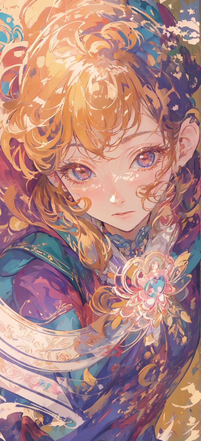 An anime-style illustration of a woman wearing traditional Chinese costume, exquisitely detailed with blink-and-you-miss-it intricacies, rendered in stunning 32K UHD resolution, showcasing beautiful anime-inspired characters in a color palette of beige and aquamarine, close-up focus capturing every delicate feature.

