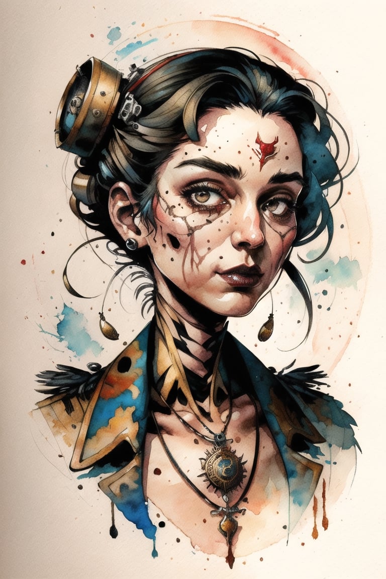 disney banksy art sticker, fantasy character, soul, digital illustration, comic book style, steampunk noir, perfect anatomy, centered, approaching perfection, dynamic, highly detailed, watercolor painting, artstation, concept art, soft, sharp focus, illustration, art by Carne Griffiths and Wadim Kashin, more realistic 