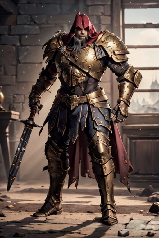 the emperor of mankind warhammer 40 k ,insertNameHere, beautiful men, golden light,4rmorbre4k,Gael golden armor, gigantic, young man
