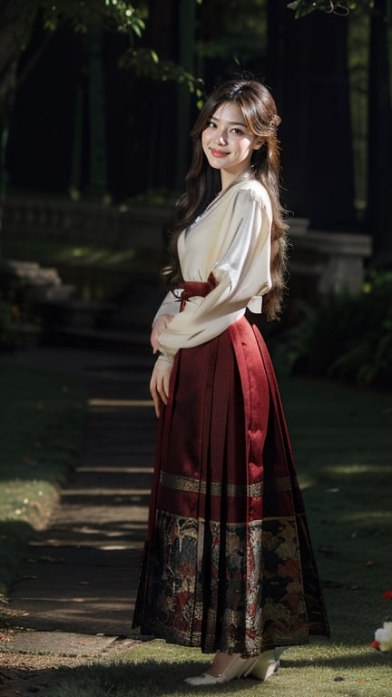 Best quality, masterpiece, photorealistic, ultra high res, 8K raw photo, 1girl, beautifull face, long hair, long lace dress, luxury dress, high heels, smiling, standing on flower field, in the night time, moonlight, full-body_portrait, detailed skin, pore, low angle, detailed background, dim lighting, finely detailed, 8k uhd, dslr, long skirt,1 girl 