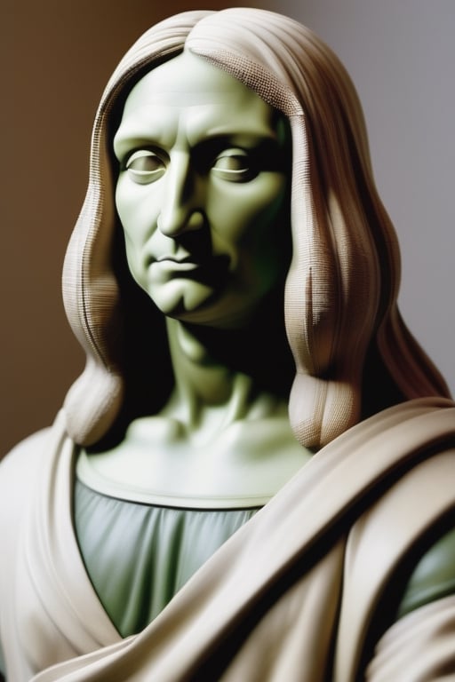 what if Michael Angelo sculpted the Mona Lisa like he did the statue of David