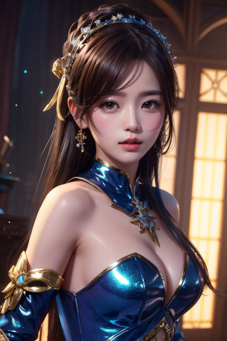 4k,best quality,masterpiece,20yo 1girl, , game character,  fantasy, detailed face, glittering light,