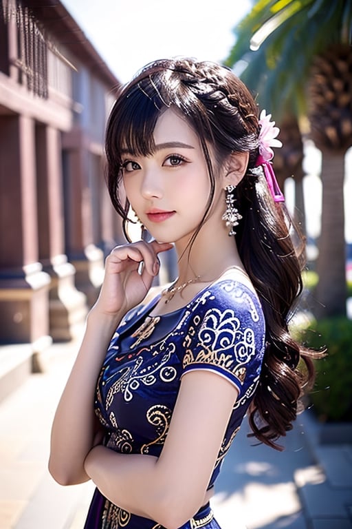 A full body photo of beautiful Chinese girl with a realistic Asian skin colour. There are a few small spots or small moles or small warts scattered on the skin of the body. The big chest is very concentrated and firm. She has light makeup on her face, smiles, and has bright eyes. Nice hands, perfect hands, perfect fingers, eyes looking into the camera, random hairstyles and hair accessories, random photo poses, random face shapes, random clothing colours, random background matching, real photo quality, depth of field, clear background, backlight, 32K resolution,ShiningSpiritTifaCosplayLora