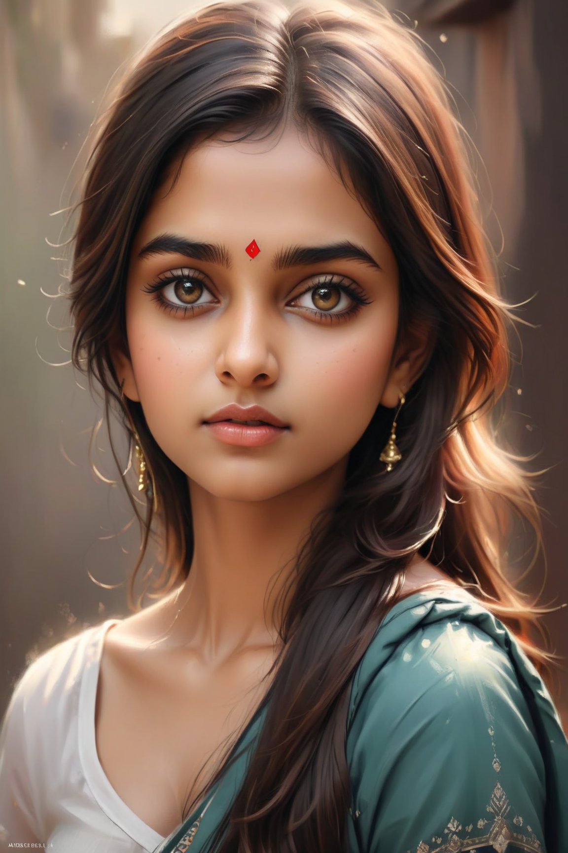 beautiful Indian girl, 23 year old, artist's sketch, realistic, pencil drawing, pencil sketch, digital_drawing, artwork, artwork_(digital), digital_art, digital_artworks, sketch, painting, ,Insta Model,more detail XL