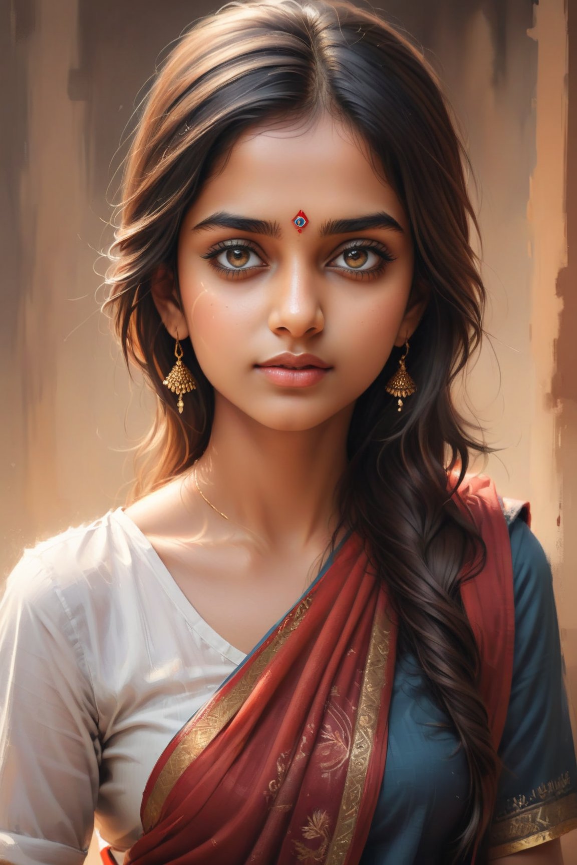 beautiful Indian girl, 23 year old, artist's sketch, realistic, pencil drawing, pencil sketch, digital_drawing, artwork, artwork_(digital), digital_art, digital_artworks, sketch, painting, ,Insta Model,more detail XL