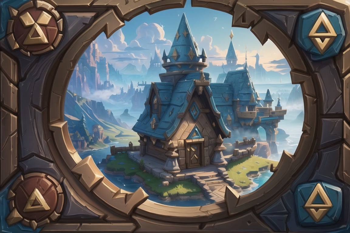 ((Masterpiece in 8K resolution, Hearthstone art style combined with classic The Legend of Zelda theme.)) | Imagine a Hearthstone card with the theme of The Legend of Zelda in its version. The back of the card features an ornate shield in the center, with the glowing Triforce in the middle, surrounded by iconic elements of the franchise such as the Master Sword, the Hylian Shield and the Ocarina of Time. | In the background, a landscape of Hyrule stretches out, with Hyrule Castle, green fields and distant mountains. The atmosphere is full of magic and mystery, with predominant green and gold tones. | The composition is framed in a medium plane, with the shield centered and the landscape elements extending to the rounded corners of the card. | Magical lighting effects and soft shadows highlight the beauty and detail of this unique design, while carefully crafted textures bring the card's surfaces to life. | ((The Legend of Zelda-themed Hearthstone card, featuring the Triforce, iconic elements, and the enchanted landscape of Hyrule.)) | {The camera is positioned to showcase the intricate details of the card back, revealing the entire design as it captures the essence of the Zelda theme in a captivating way.} | The card back takes a (((stunning appearance as it showcases the Zelda theme, boldly featuring the Triforce and iconic elements, engaging the viewer in an exciting way))), ((perfect_design, perfect_composition, perfect_layout)), ((perfect_detail, perfect_texture, perfect_colours)), ((More Detail, ultra_detailed, Enhance))