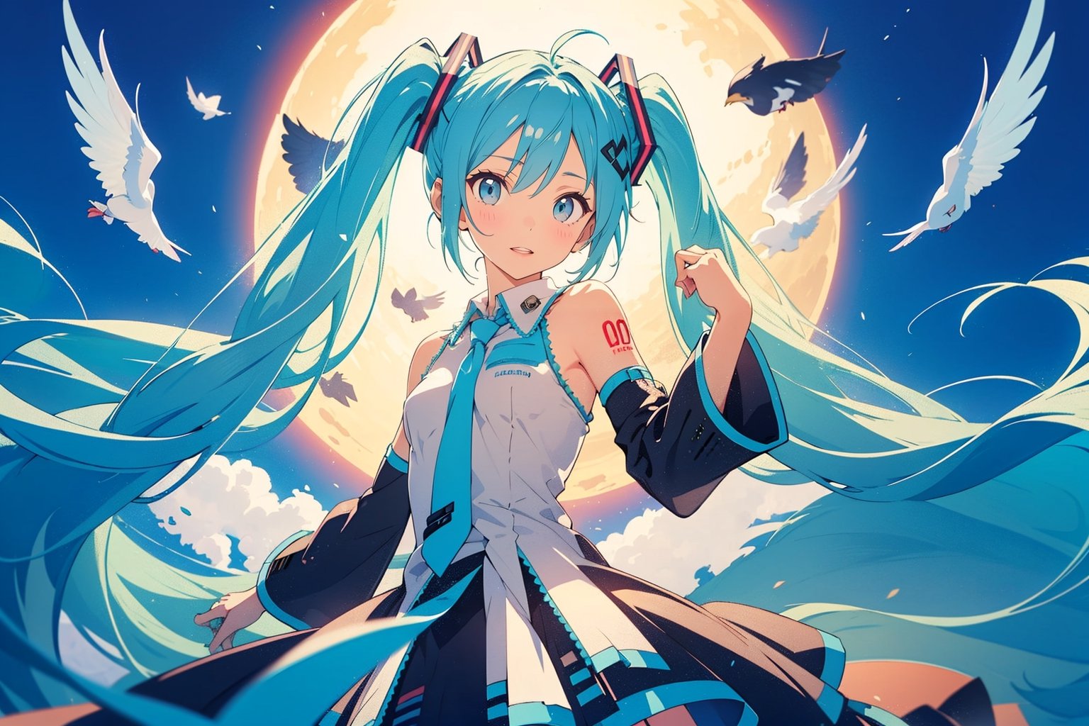 big dress  Hatsune Miku anzhcmiku