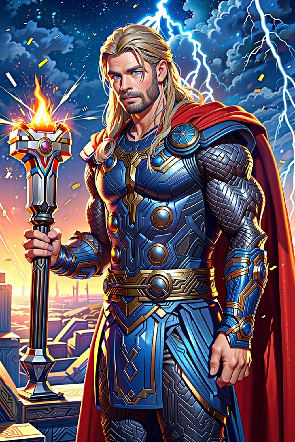 Dive into the majestic world of Thor, the God of Thunder, exploring his distinctive dressing style, legendary weapons, intricate weapon designs, the materials used, and the extraordinary powers that make them essential components of his character in the Marvel Cinematic Universe.
Thor's Dressing Style:
Regal Attire: Thor's dressing style reflects his Asgardian heritage and royal status.
Colors: Traditional Asgardian colors of red, gold, and blue symbolize power and nobility.
Accessories: Intricate armor, flowing cape, and Mjolnir-themed belt add to his majestic appearance.
Thor's Weapons:
Mjolnir:
Design: Hammer with a short handle, circular head, and intricate engravings.
Power: Control over lightning, flight, and immense strength.
Materials: Uru metal, enchanted by Odin's magic.
Special Features: Wielded only by the worthy, lightning summoning ability, and a symbol of Thor's worthiness.
Weapon Design:
Intricate Engravings: Asgardian symbols and patterns adorn the weapons, reflecting their divine origins.
Ergonomic Grip: Designed for optimal handling and combat efficiency.
Balanced Weight Distribution: Ensures precision strikes and maneuverability in battle.
Thor's Special Features:
Godly Physiology: Superhuman strength, durability, and longevity.
Lightning Manipulation: Mastery in summoning and controlling lightning for devastating attacks.
Combat Skills: Proficiency in wielding Asgardian weapons and hand-to-hand combat.
