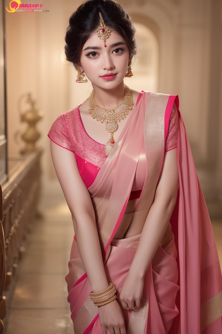 Indian beautiful and hot style bhabhi look wearing in Vyjayanthimala,Rekha , age 35, realistic body skin, brown eye ,white teeth, tilak on forhead ((wearing pink saree black blouse)),neckless and earring, Makeup, beautiful, detailed eyes,detailed lips,portrait,endless beauty,Milf, smile on face,((stading in front of kedarnath temple))red lipstik,pov_eye_contact,A gorgeous hindu indian girl,very fit, very toned, very athletic, naughty poses, hyperdetailed,full body, head to toe
,Anime Style, 