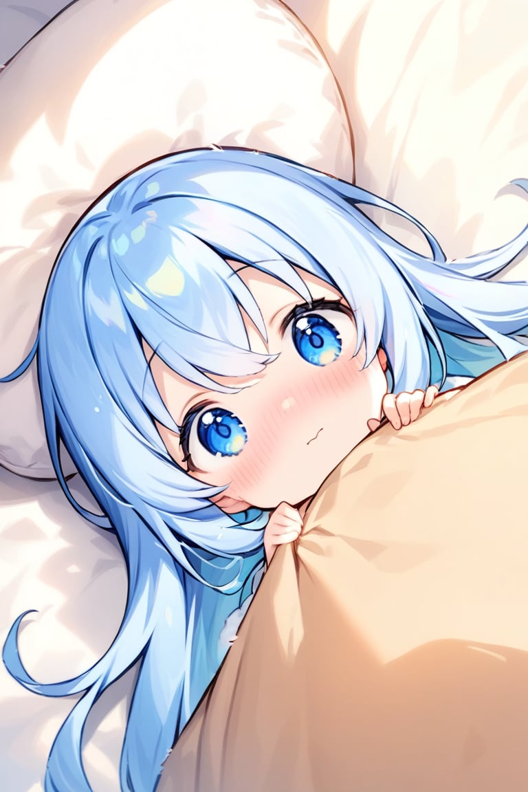 solo,, masterpiece, best quality, extremely detailed, (illustration, official art:1.1), 1 girl ,(((( light blue long hair)))), ,(((( light blue long hair)))),light blue hair, , long hair ((blush)) , cute face, big eyes,One girl, fluffy、Loose、A heartwarming world、masterpiece, Highest quality,Super detailed, One girl, From above,Little,,Sleep,,Animal costumes,Sleeping on the bed、pastel colour、cute、
