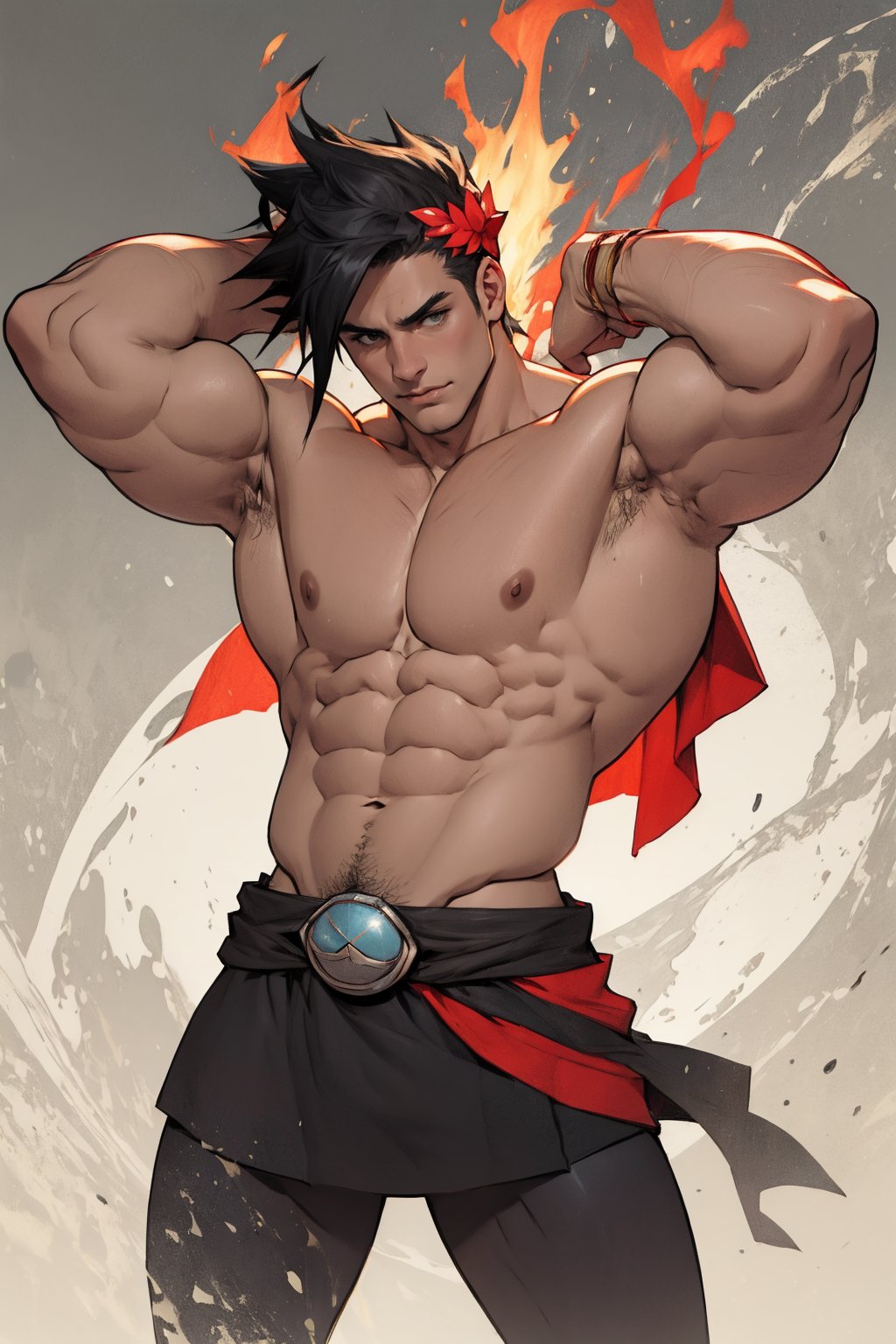 Zagreus with large muscular body shape