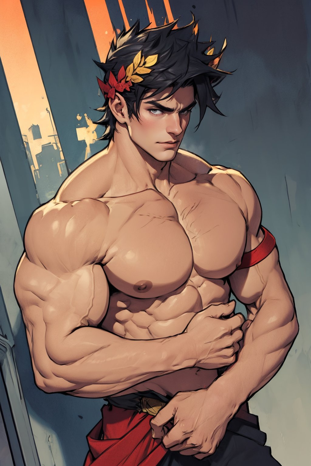 Zagreus with large muscular body shape
