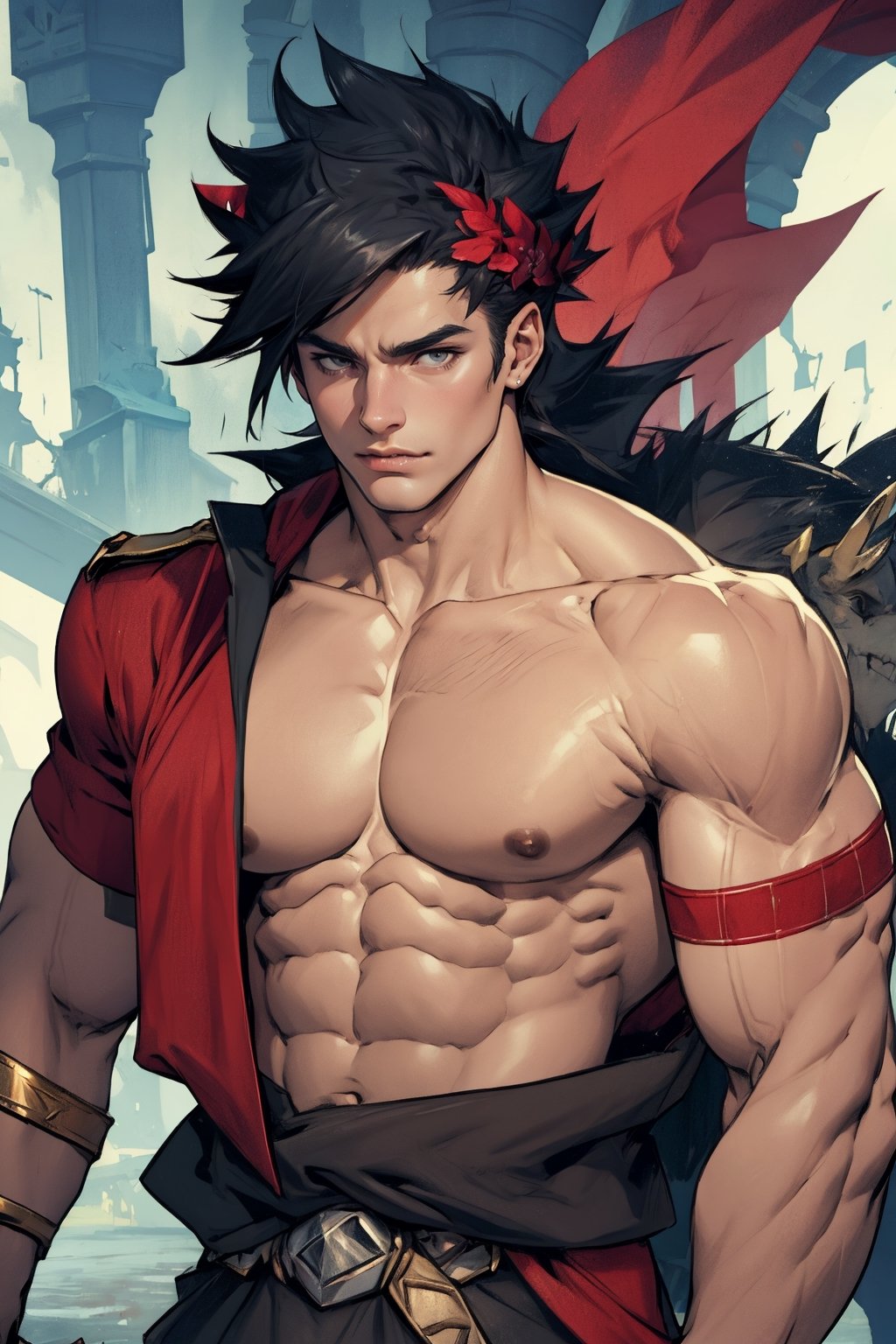 Zagreus with large muscular body