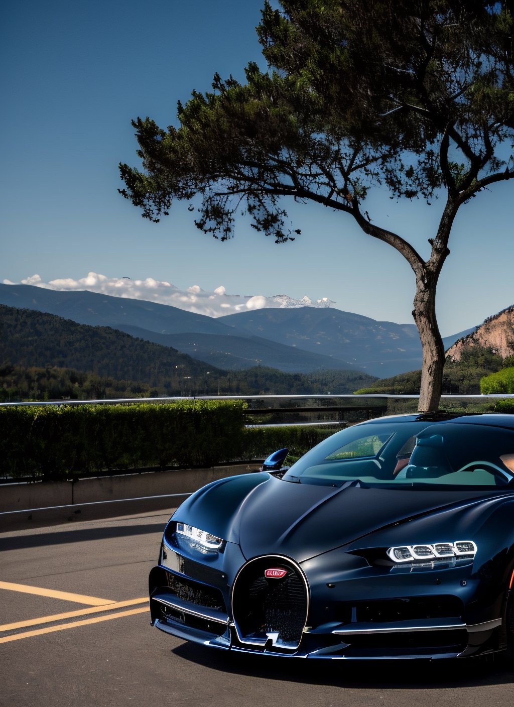 RAW phontograph of bugatti chiron super sport 300+ car, mate carbon color, jet black car, dark sky,cool, asthetic, ,full car in frame, full car picture, drift,highly detaited, 8k, 1000mp,ultra sharp, master peice, realistic,detailed grills, detailed headlights,4k grill, 4k headlights, rich city,