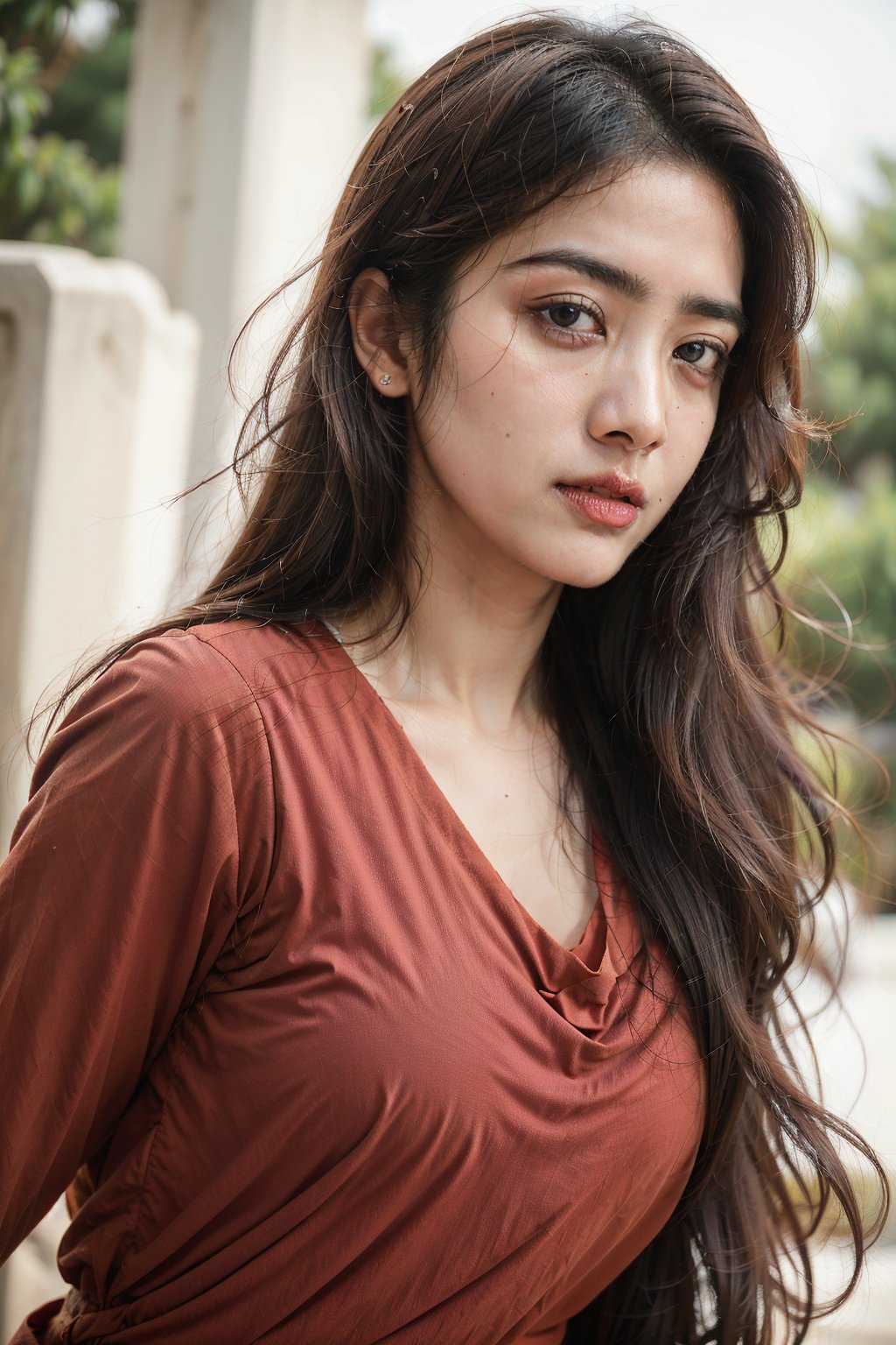 19 year old girl, she wearing red indian ordinary salwar suit and dupatta in red colour. Create an image of an real natural girl in a dynamic action pose, jumping in the air with a determined expression. (best quality, ultra-detailed, realistic:1.37), professional, beautiful detailed eyes, beautiful detailed lips, lips shape like rose leaf. detailed facial features, natural skin tones, perfect skin texture, delicate facial expressions, image in high resolution, realistic face, realistic skin, plain face, natural smile, highly detailed hair.