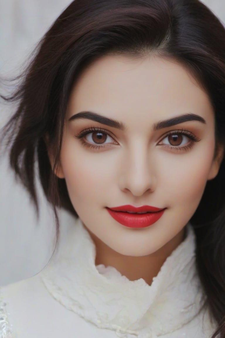 look like ((Adah Sharma,Gauahar Khan)),[don't change face],age 25, realistic body skin, brown eye ,white teeth,(RAW photo, best quality),(realistic, photo-Realistic:1.3), best quality, masterpiece, beautiful and aesthetic, 16K, (HDR:1.4), high contrast,Milf,red lipstik,pov_eye_contact,