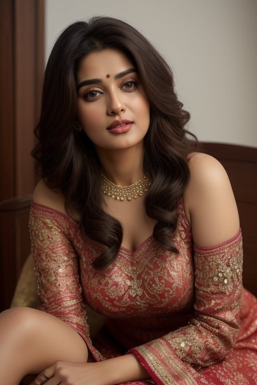 Indian punjabi actress ((chubby Sunanda Sharma,Tania)),age 25,masterpiece, best quality, raw photo, 1 20 year old girl, long hair, brown eyes and detailed face, big breasts, discreet, full body, seductive body, slim body, beautiful legs, seductive pose, beautiful girl, seductive dress, one shoulder neckline dress, silky dress red dress,Straddling Chair Back,photorealistic,Detailedface