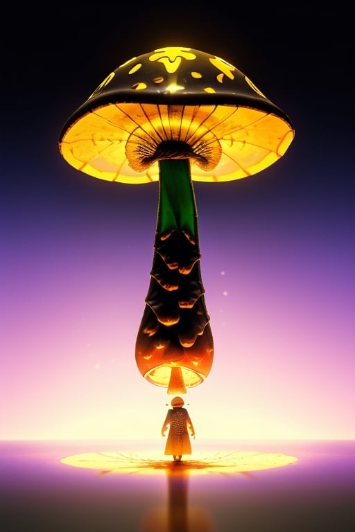 tripping on psilocybin magic mushroom,midjourney