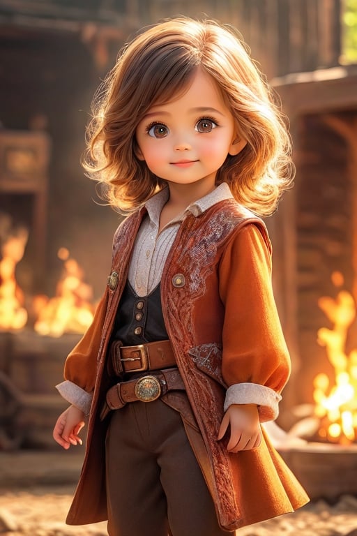best quality, masterpiece, beautiful and aesthetic, vibrant color, Exquisite details and textures,  Warm tone, ultra realistic illustration,	(cute girl, 3year old:1.5),	cute eyes, big eyes,	(a sullen look:1.2),	16K, (HDR:1.4), high contrast, bokeh:(1girl, medium breast, Ancient wild wild west cowboy suits, guns, alluring smile, looking_at_viewer, beautiful small hands, sexy, skimpy, photo of perfecteyes eyes, sexy pose),	ultra hd, realistic, vivid colors, highly detailed, UHD drawing, perfect composition, beautiful detailed intricate insanely detailed octane render trending on artstation, 8k artistic photography, photorealistic concept art, soft natural volumetric cinematic perfect light. 