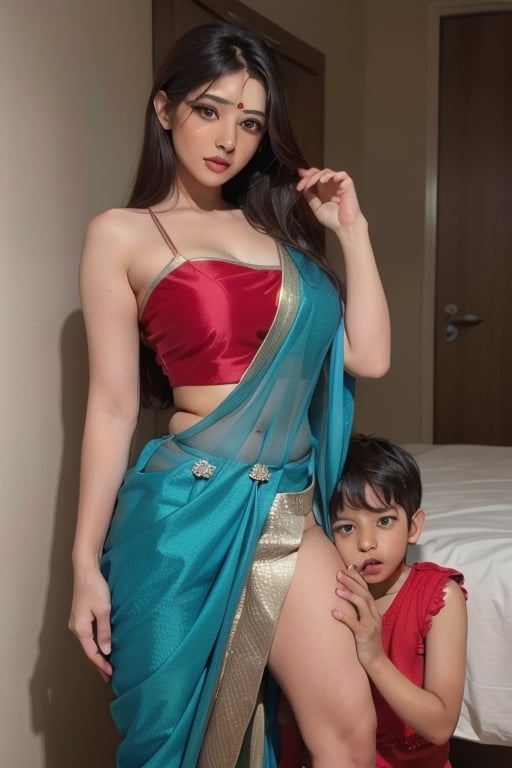 AN INDIAN MOM SEX WITH HIS SON image created by  