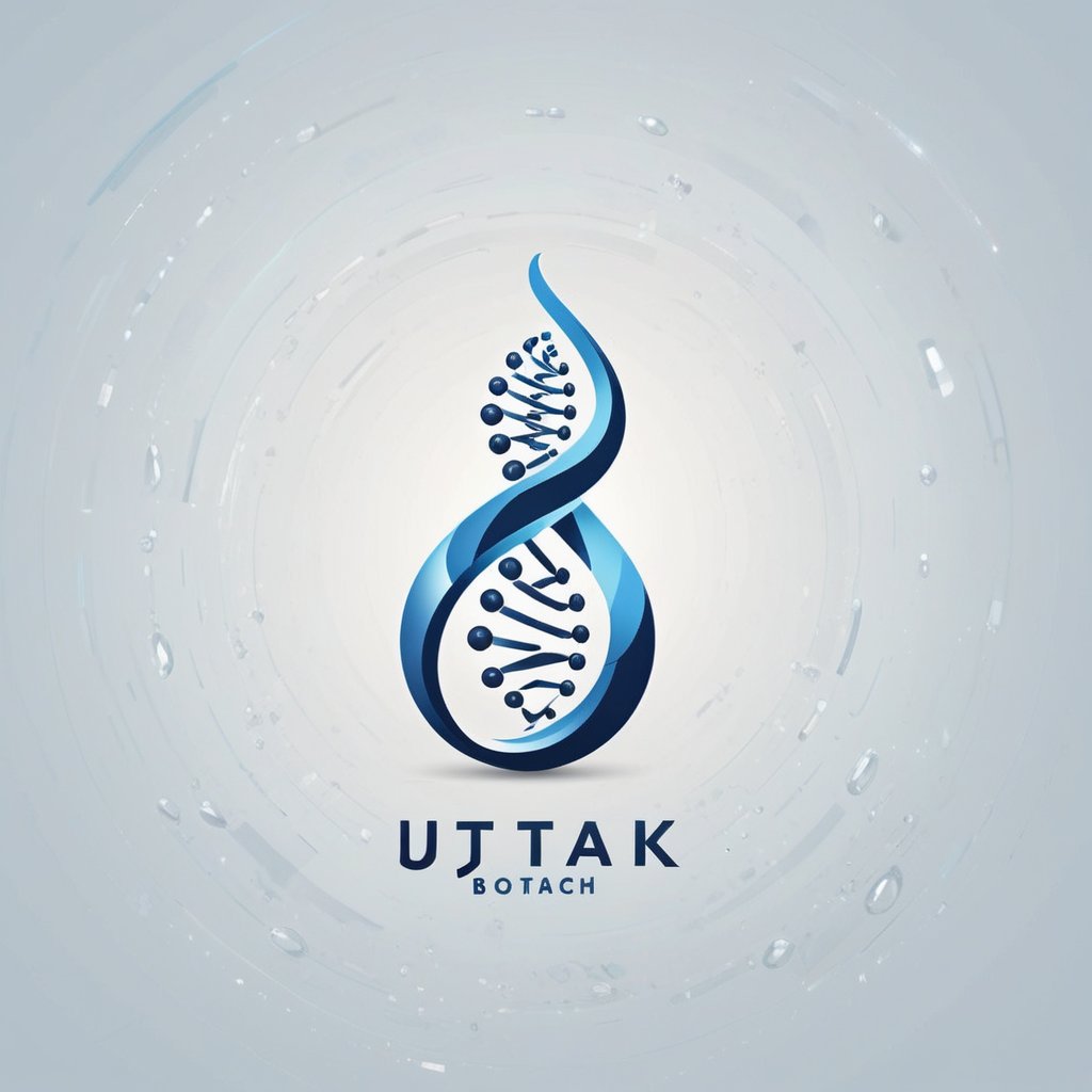 Create a logo for a futuristic biotech company named 'Jutarek Biotech Unlimited.' The logo should have a sleek, modern design with elements that suggest advanced genetics and biotechnology. Incorporate a DNA double helix or a stylized cell structure. The color scheme should be cool and professional, using shades of blue, silver, and white. The logo should convey innovation, science, and cutting-edge technology, and include the company's name in a clean, futuristic font. LOGO