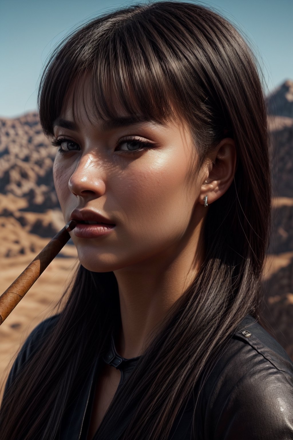 (masterpiece,best quality,official art, extremely detailed CG unity 8k wallpaper, absurdres, 8k resolution), exquisite facial features, prefect face, Naked,girl, soldier, smoking a big cigar, ((shooting with a shotgun)), (huge breasts), military pants, (full body, military tattoos), military clapa, combat boots, harness, aggressive expression, naughty face, twin braids, explosion, ((palestina war, explosions, intricate detailet background)), white balance (RGB), (brightness is a function of transparency, refractivity and structure), (exposure of balanced image), (balanced hue), (high saturation), Gaussian blur] PNG image format, yonke girl, sharp lines and borders, solid blocks of colors, over 300ppp dots per inch, 32k ultra high definition, 530MP, Fujifilm XT3, cinematographic, (photorealistic:1.6), 4D, High definition RAW color professional photos, photo, masterpiece, realistic, ProRAW, realism, photorealism, high contrast, digital art trending on Artstation ultra high definition detailed realistic, detailed, skin texture, hyper detailed, realistic skin texture, facial features, armature, best quality, ultra high res, high resolution, detailed, raw photo, sharp re, lens rich colors hyper realistic lifelike texture dramatic lighting unrealengine trending, ultra sharp, pictorial technique, (sharpness, definition and photographic precision), (contrast, depth and harmonious light details), (features, proportions, colors and textures at their highest degree of realism), (blur background, clean and uncluttered visual aesthetics, sense of depth and dimension, professional and polished look of the image), work of beauty and complexity. perfectly symmetrical. (aesthetic + beautiful + harmonic:1.5), (ultra detailed background, ultra detailed scenery:1.9), (aesthetic + beautiful + harmonic:1.5), (ultra detailed face, ultra detailed eyes, ultra detailed mouth, ultra detailed body, ultra detailed hands, ultra detailed clothes, ultra detailed background, ultra detailed scenery:1.5), Reality XL:0.8, 3d_toon_xl:0.8, JuggerCineXL2:0.8, detail_master_XL:1.4, detailmaster2.0:0.8,photorealistic