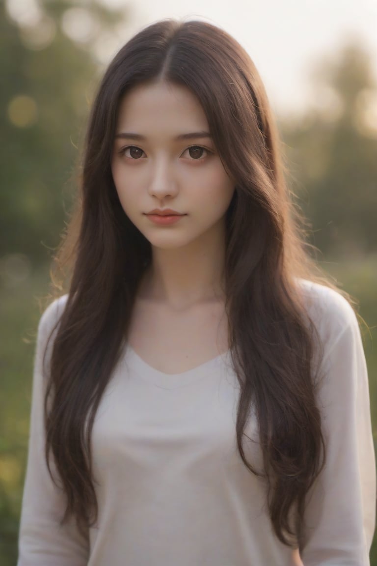  aesthetic portrait, 1girl,solo, long hair, bokeh, depth of field, cinematic, nighttime ,aesthetic portrait